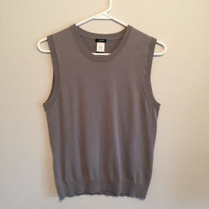 J Crew Gray Sweater vest sleeveless size medium